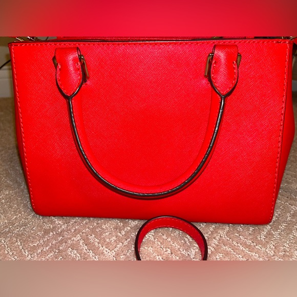 Michael Kors Red Crossbody Handbag - Picture 6 of 8